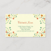 研究者 – シック自然 スタイリッシュ 名刺 (裏面)