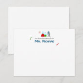 研究者・科学教師・学生向け文具 招待状 (正面/裏面)