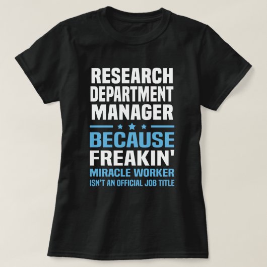 研究部長 Tシャツ (デザイン正面)