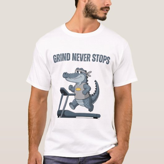 研鑽は止まらない Tシャツ (正面)