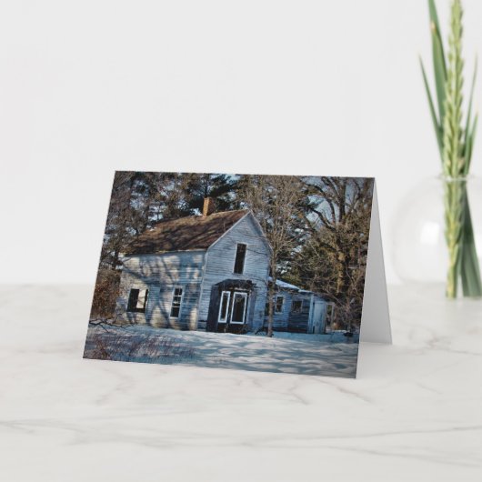 「砕かれた過去」クリスマスカード カード (正面)