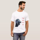 砕けたガラスで作られたライオン。 Tシャツ (正面フル)