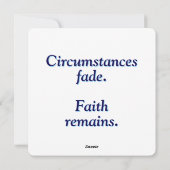 砕けた砂時計:信仰のメッセージ シーズンカード (裏面)