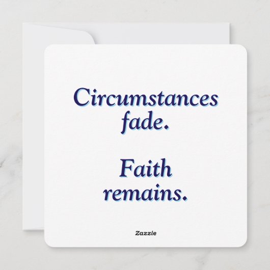 砕けた砂時計：信仰のメッセージ シーズンカード (裏面)