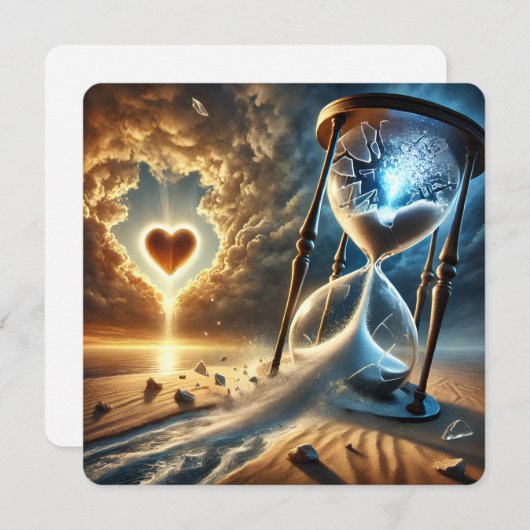 砕けた砂時計:信仰のメッセージ シーズンカード (正面/裏面)