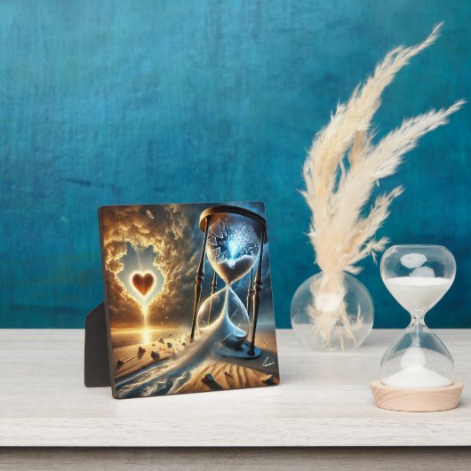 砕けた砂時計:永続的な信仰のシンボル フォトプラーク (インサイチュ)