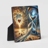 砕けた砂時計:永続的な信仰のシンボル フォトプラーク (正面)