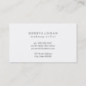 砕けた繊細なエレガントライトミニマル 名刺 (裏面)