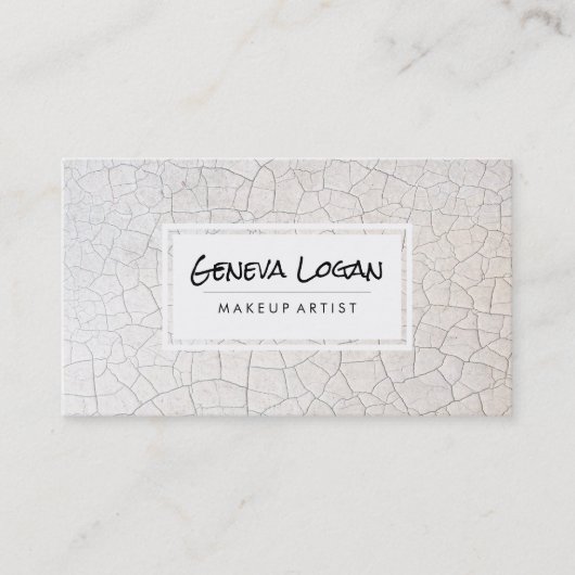 砕けた繊細なエレガントライトミニマル 名刺 (正面)