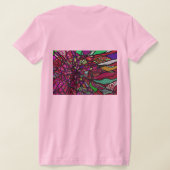 砕けた花 Tシャツ (レイダウン裏面)
