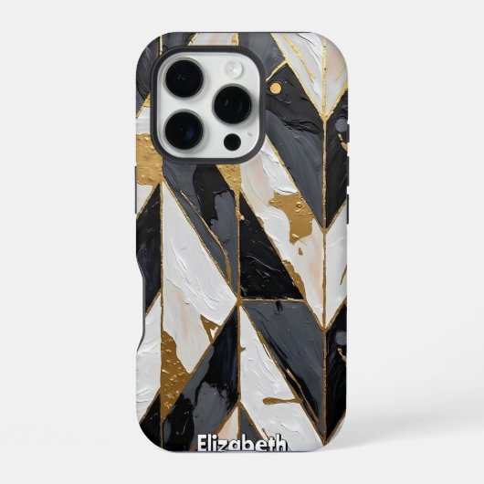 砕けた輝き:黄金の静脈 iPhoneケース (裏面)