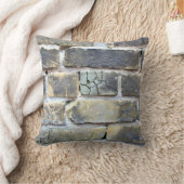 砕け砕け柔らグランジいレンガ壁 クッション (ブランケット)