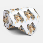 砕木機コリーのタイ ネクタイ (ロール)