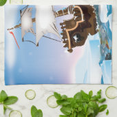 砕氷船 キッチンタオル (折り畳み)