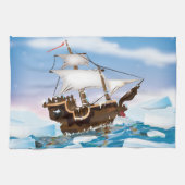 砕氷船 キッチンタオル (横)