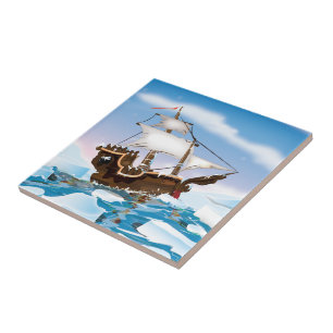 砕氷船 タイル