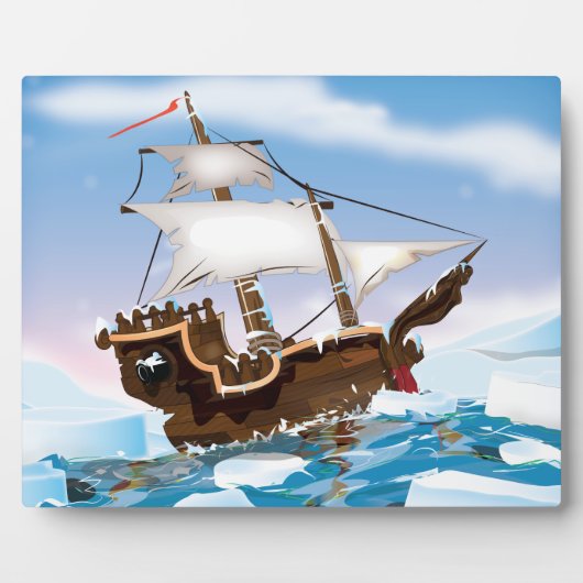 砕氷船 フォトプラーク (正面)