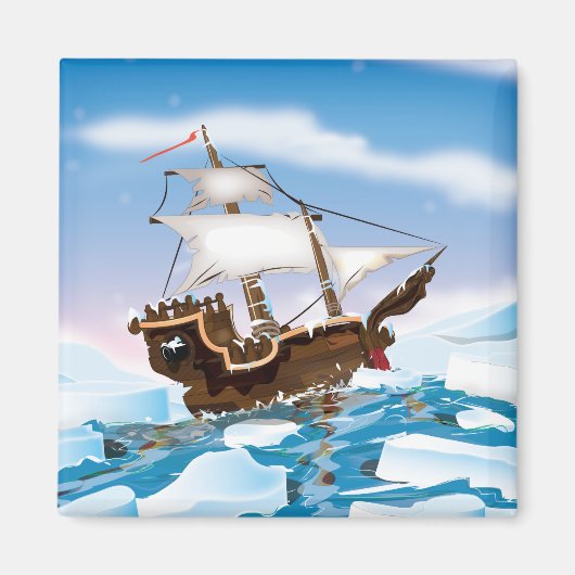 砕氷船 マグネット (正面)