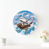 砕氷船 ラージ壁時計 (ホーム)