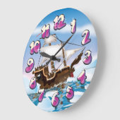 砕氷船 ラージ壁時計 (傾斜)