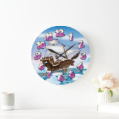 砕氷船 ラージ壁時計 (ホーム)