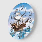 砕氷船 ラージ壁時計 (傾斜)