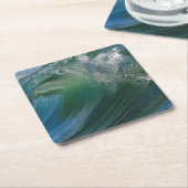 砕波 スクエアペーパーコースター (アングル)