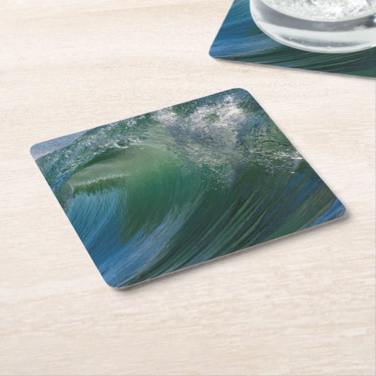 砕波 スクエアペーパーコースター (アングル)