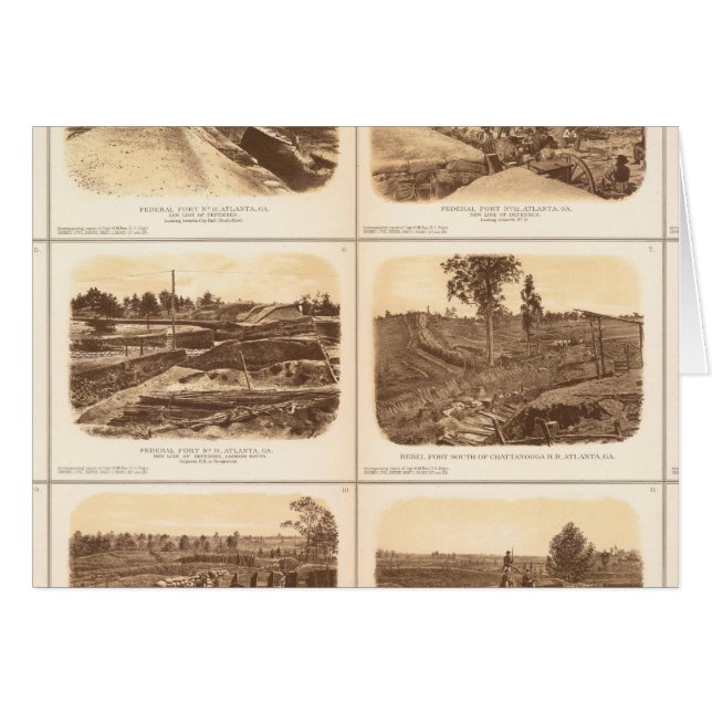 砦，バッテリー，アトランタ， Ga (正面横)