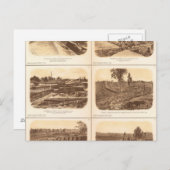 砦、電池、アトランタ、Ga ポストカード (正面/裏面)