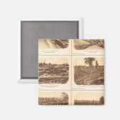 砦、電池、アトランタ、Ga マグネット (正面/裏面)