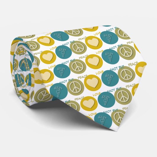 砲丸投げ平和愛 ネクタイ (ロール)