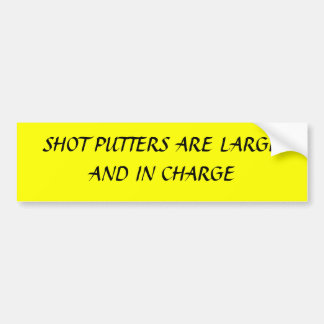 砲丸投げ選手は大きく、担当しています バンパーステッカー