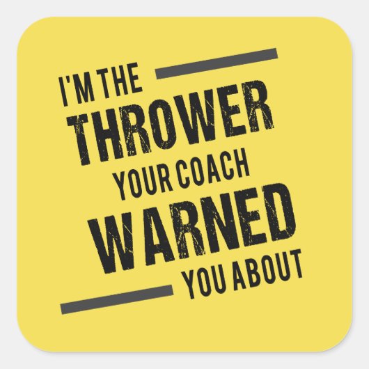 砲丸投げ 円盤投げ やり投げ ハンマー投げ ステッカー (正面)