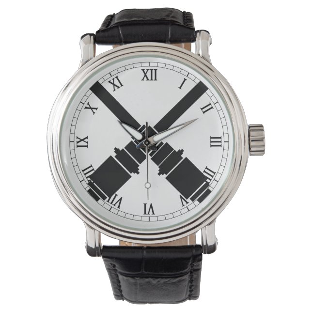 砲兵バッジ 腕時計 (正面)