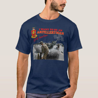 砲兵M198ホウィツァー砲兵になりたい Tシャツ