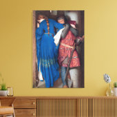 砲塔階段の会議(F.W.バートンによる) キャンバスプリント (インサイチュ (リビング))