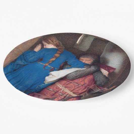 砲塔階段の会議(F.W.バートンによる) ペーパープレート (アングル)