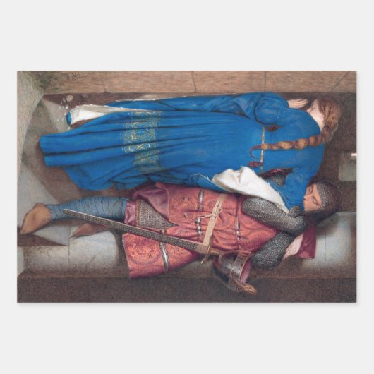 砲塔階段の会議(F.W.バートンによる) ラッピングペーパーシート (正面)