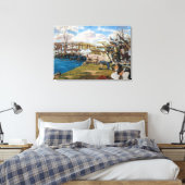 砲声は「コンコードの世界戦のラウンド」を聞いた キャンバスプリント (インサイチュ (寝室))