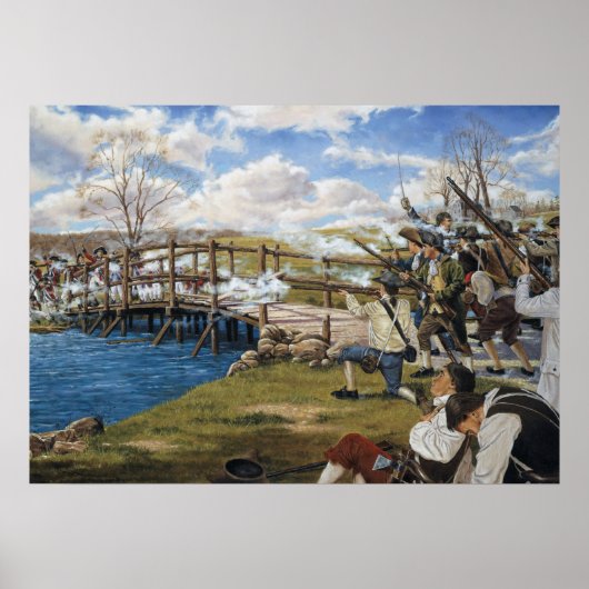 砲声は「コンコードの世界戦のラウンド」を聞いた ポスター (正面)