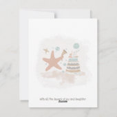 砲弾を降ろそうスタッパーソナライズされたフィッシュ誕生日 シーズンカード (裏面)