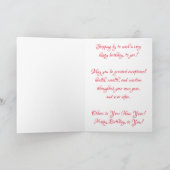 「破られたストップサイン」誕生日カード カード (内部)