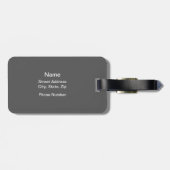 破れたゴルフボールのラゲッジタグ ラゲッジタグ (裏面横)