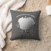 破れたゴルフボール装飾用クッション クッション (ブランケット)