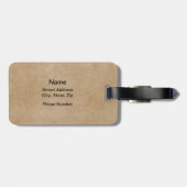 破れたゴルフボール（個人用設定） ラゲッジタグ (裏面横)