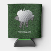 破れたゴルフボール 缶クーラー (正面)