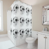 破れたサッカー シャワーカーテン (インサイチュ)