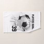 破れたサッカー バスタオルセット (ハンドタオル)