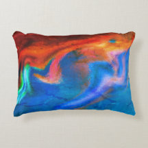 破れたサンセットアクセント枕